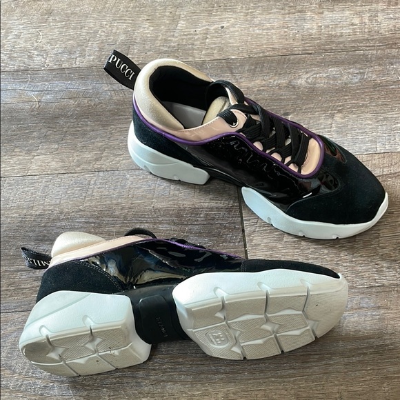Emilio Pucci Shoes - Emilio Pucci leather Black and Purple Women's Sneakers
